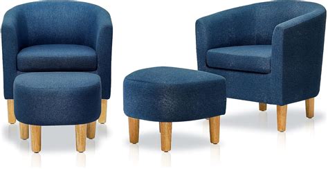 Dazone Accent Chair Set Of 2 Mid Century Modern Chair With
