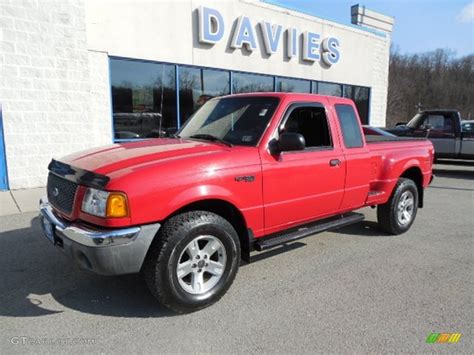 2003 Bright Red Ford Ranger Fx4 Supercab 4x4 79371663 Photo 12