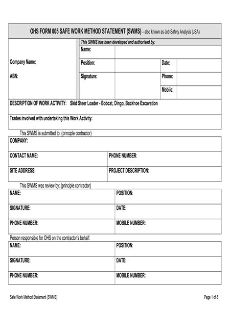 Ohs Form 005 Fill And Sign Printable Template Online Us Legal Forms
