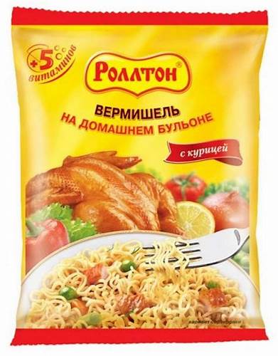 Лапша Роллтон с острой курицей, на домашнем бульоне, 60г - купить в Картинка - Лапша Роллтон с острой курицей, на домашнем бульоне, 60г - купить в