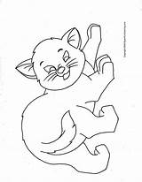 Coloring Cartoon Cat Baby Boy Wallpapers Template Kitten sketch template