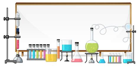Whiteboard And Laboratory Equipment Vector Art At Vecteezy
