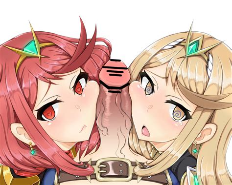 Pyra Mythra And Rex Xenoblade Chronicles And 1 More Drawn By Gatyo