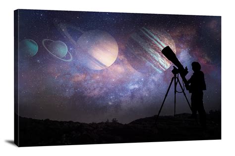 Solar System Telescope 2022 Canvas Wrap