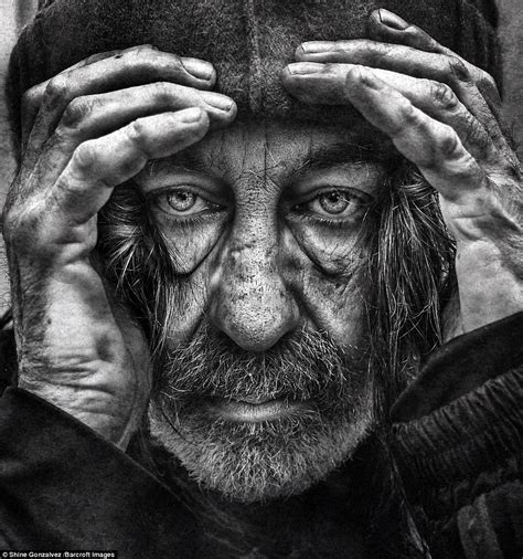 Londons Homeless Photographed In Haunting Portraits By Shine Gonzalvez