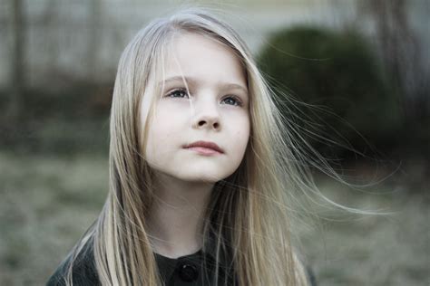 A little girl with long blonde hair in a Free Images : person, girl, kid, model, spring, child ...