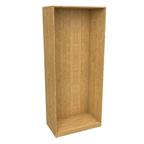 46 in x 30 in 15 white tall shoe cabinet with storage and mirror. Form Darwin Modular Oak effect Tall Wardrobe cabinet (H)2356mm (W)1000mm (D)566mm | Tradepoint