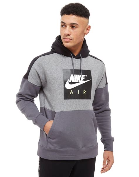 Nike Air Overhead Colourblock Hoodie In Gray For Men Lyst