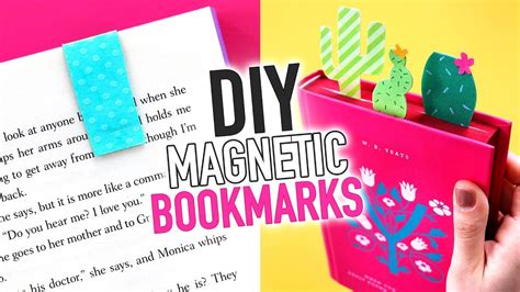 Diy Magnetic Bookmarks Easy Paper Crafts Youtube
