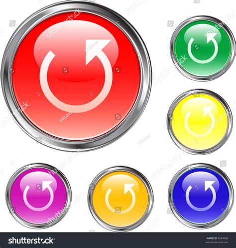 Repeat Buttons Stock Vector Illustration 8594608 Shutterstock