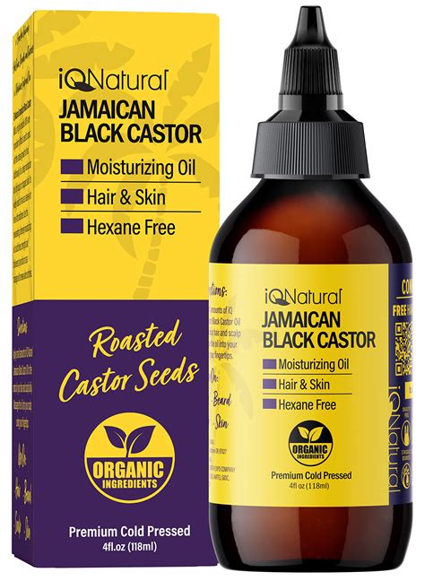 Iq Natural Jamaican Black Castor Oil For Hair Growth And Skin Conditioning 100 Pure Cold