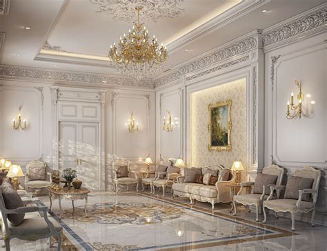 Classic Majlis Design Private Villa Doha Qatar On Behance Classic