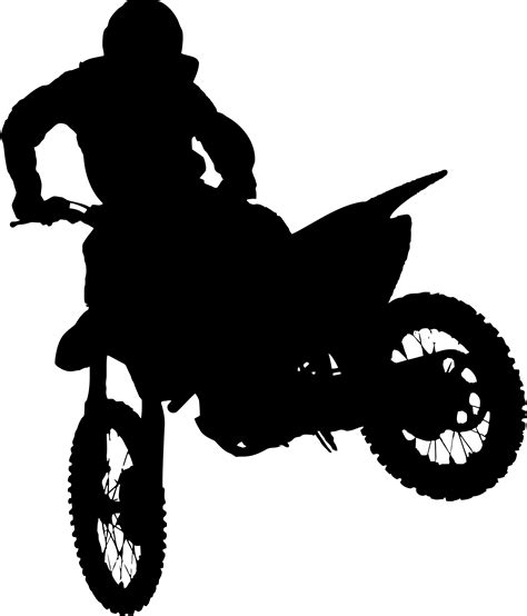 Clipart - Motocross Stunt Silhouette png image