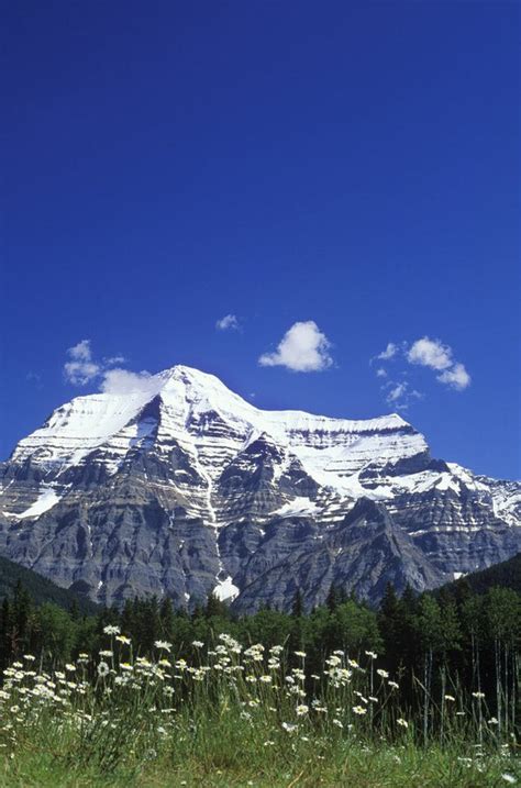 Mount Robson 3954 M Highest Peak In Canadian Rockies British