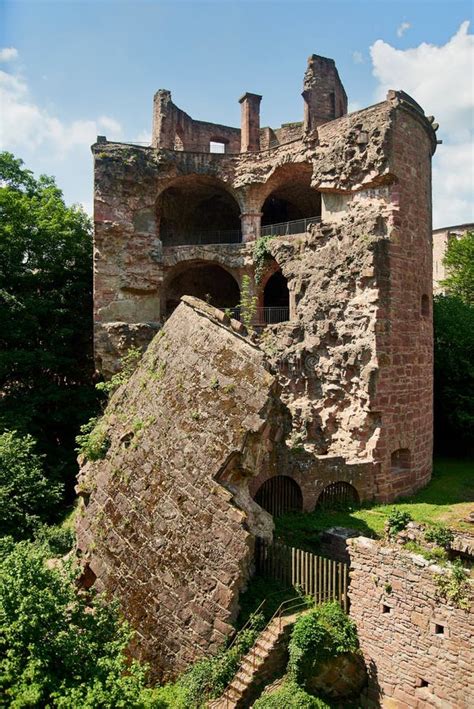 Historic Ruin Of Castle Heidelberg Stock Image Image Of Forest