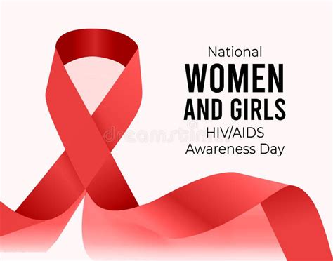 National Women And Girls Hiv Aids Awareness Day Vector Illustration On