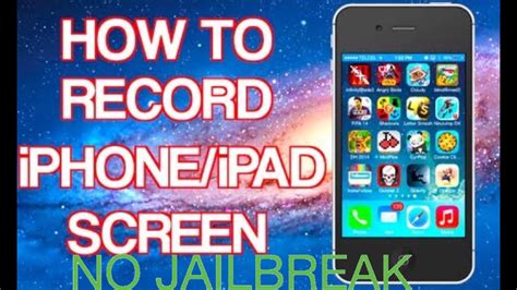 How To Record Your Ipadiphoneipod Screen No Jailbrealk For Ios 7 And