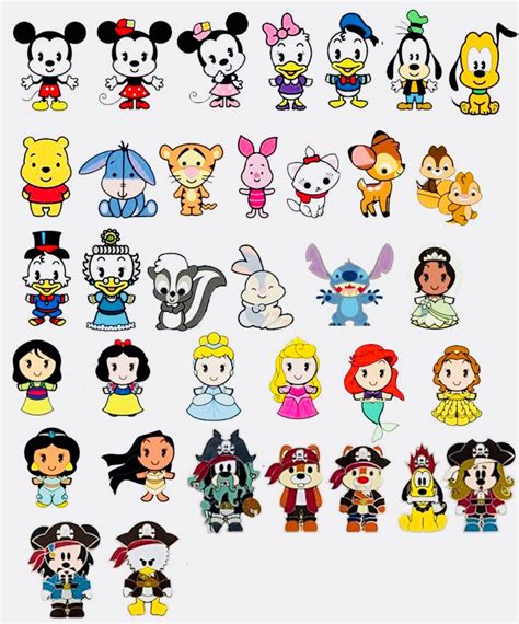 Disney Characters ♥️ Cute Disney Drawings Kawaii Disney Disney Cuties