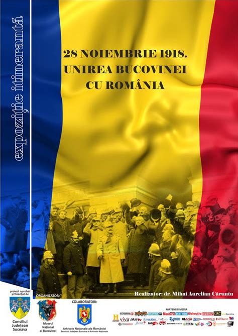 Expoziţia „28 Noiembrie 1918 Unirea Bucovinei Cu România” Ajunge în