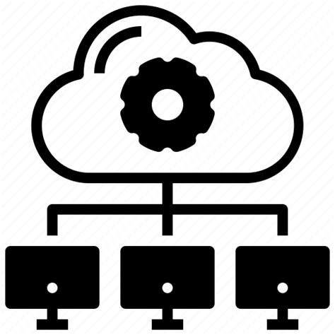 Computer Cloud Computing Data Deploy Storage Scalability Icon