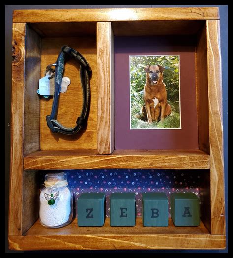 Small Personalized Pet Memorial Shadow Box Ashes Fur Pet Etsy Israel