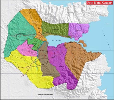 Peta Kendari Lengkap Dengan Nama Kecamatan Lamudi