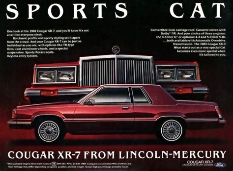 1981 Mercury Cougar Xr 7 Brougham Heaven