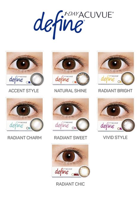 1 Day Acuvue Define 30 Pack Radiant Series Contacts