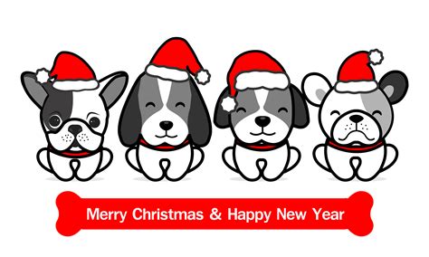 Cartoon an all dogs christmas carol movie. Merry Christmas Cute Dogs Cartoon. Vector illustration ...