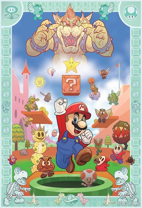 Xombiedirge Super Mario Art Mario Art Super Mario Bros Nintendo