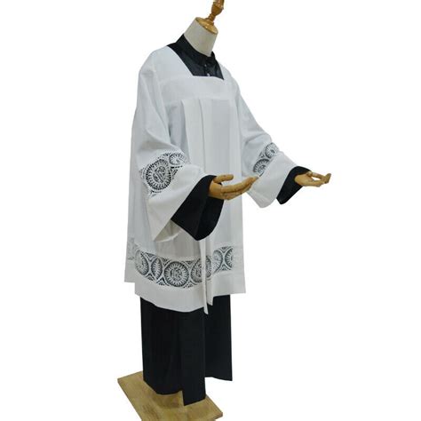 Altar Server Mass Cassock Robe Surplice Liturgical Vestments Priest Choir Robe Ebay