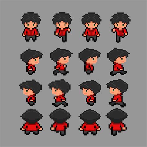 2d Male Character Sprites By Markiro