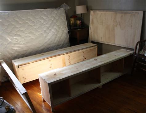 Once the drawers are installed, center the drawer faces within the face frame. DIY storage bed frame | For the Home | Pinterest
