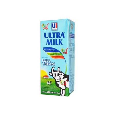 Ultra Milk Uht 200 Ml Susu Ultra Varian Full Cream Lazada Indonesia