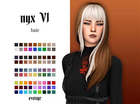 Maxis Match Finds Evoxyr Nyx V1 And V2 Hairs ☽ Mm Recreation Of