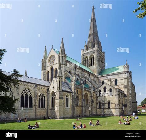 Chichester Cathedral Chichester West Sussex England Uk Stock Photo