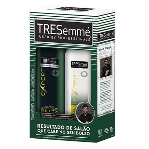 Kit Tresemmé Detox Capilar Shampoo 400ml Condicionador 200ml