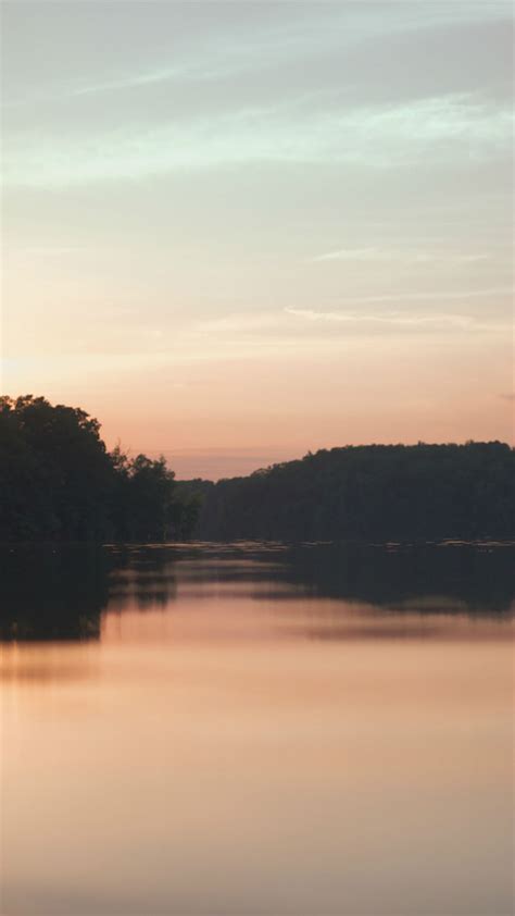 Nature Sunset Calm Mountain Lake Scenery Iphone 6 Wallpaper Download