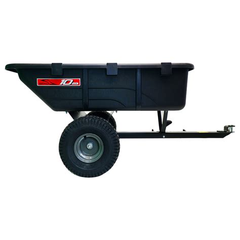 Tow Behind Poly Utility Cart Steel Frame Long Lasting Durable Hauling