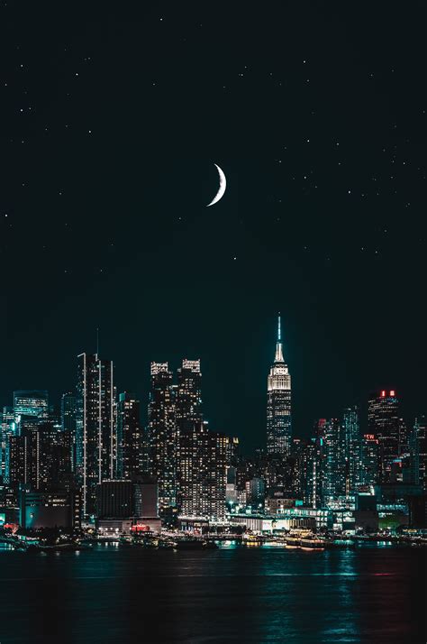 New York City 4k Wallpaper Cityscape Night City Lights