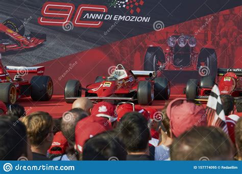 To celebrate, ferrari will race in this sunday's 2019 formula 1 australian grand prix using a special 90th anniversary livery. Milan, Italy - September 4th 2019: Ferrari Racing Formula One 90th Anniversary, Duomo Square ...