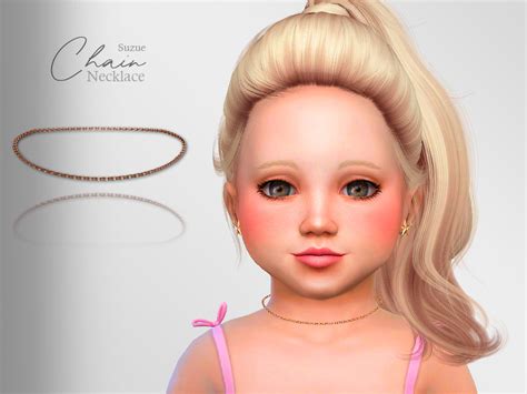 Chain Toddler Necklace By Suzue From Tsr Sims 4 Downloads