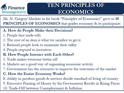 Ten Principles Of Economics All We Need To Know About Them