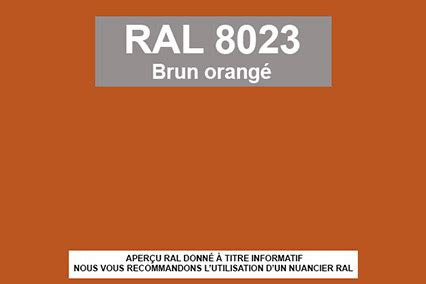 Peinture RAL Nuancier RAL 8023 Brun orangé