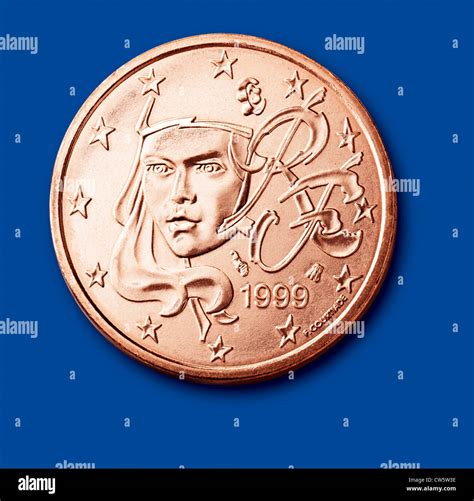 Coin Of 5 Cents France Stock Photo Alamy