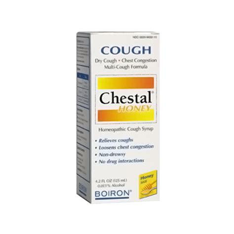 Boiron Chestal Homeopathic Cough Syrup Honey Base 42 Oz