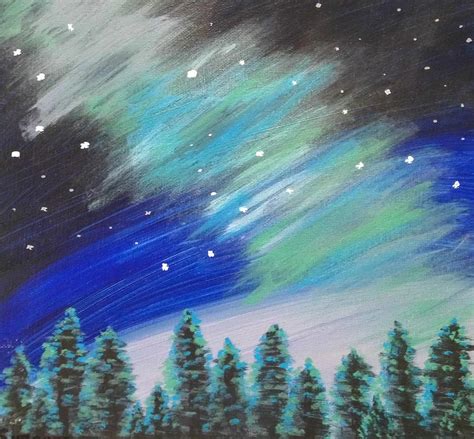 Northern Lights Painting By Suzanne Buckland Fine Art America