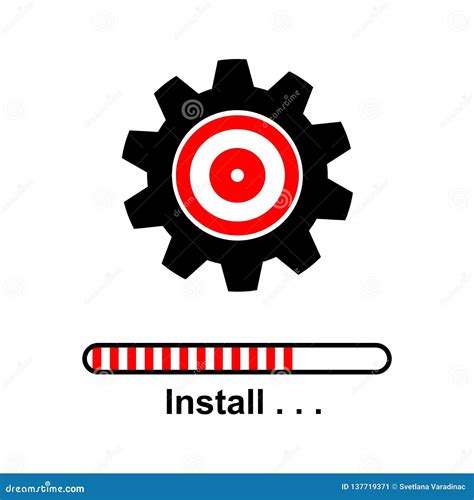 Install Software Or Upgrade Software Flat Icon Stock Vector
