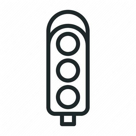 Road Traffic Sign Warning Light Stop Crosswalk Icon Download On