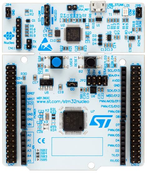 Stm32 Nucleo 32 Development Board With Stm32f303k8 Mcu Supports Arduino